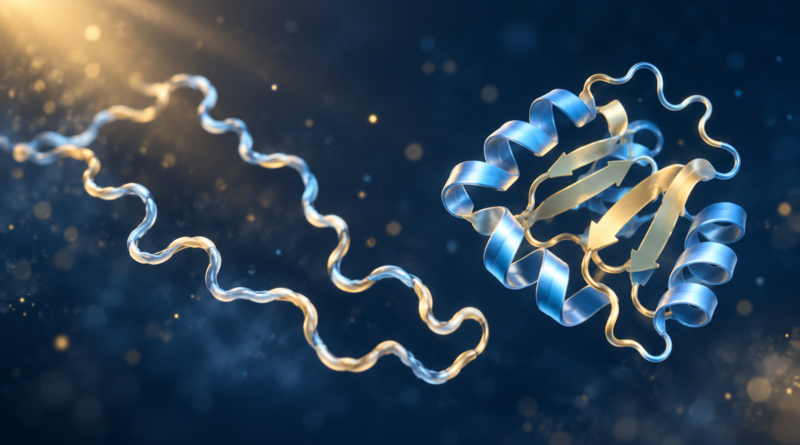 Editorial illustration: alphafold 2024 nobel explained.