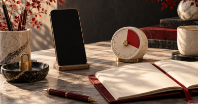 Editorial illustration: choosing a focus app.