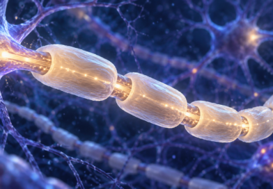 Myelin and Nerve Signaling: Why the Insulation Analogy Has Limits Editorial illustration: myelin and nerve signaling.