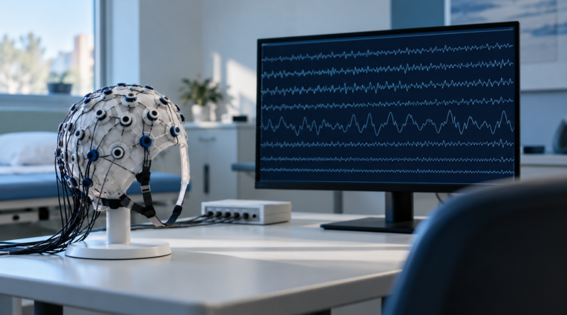 Editorial illustration: what eeg measures.